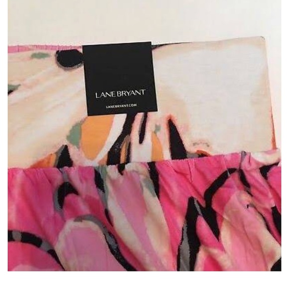 BNWT Lane Bryant sz 26/28 Large Floral Knit Skirt - Picture 3 of 4